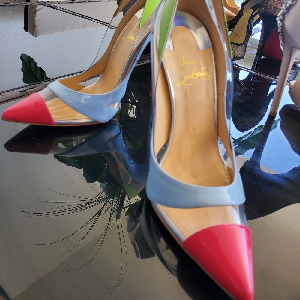 RARE Christian Louboutin Blake Is Back 120 Patent Size 38